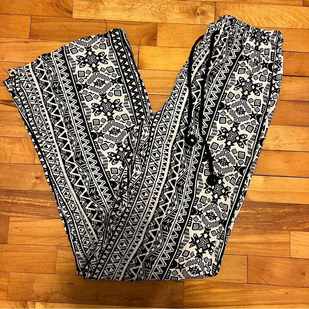 Wide leg palazzo pants